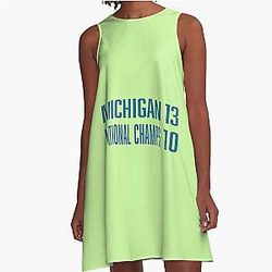 Michigan National Champions 2023 Limited Edition A-Line Dress