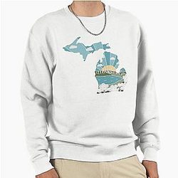 Michigan Graphic Pullover Sweatshirt