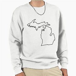Michigan State Outline Pullover Sweatshirt