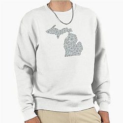 Michigan Blue Flowers Sweatshirt