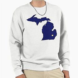 Ann Arbor Michigan Pullover Sweatshirt