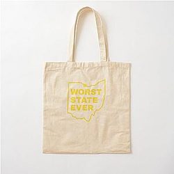 Worst States Michigan Fan Cotton Tote Bag