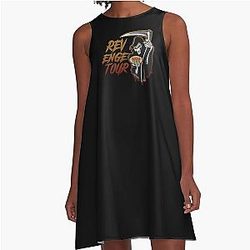 Michigan Grim Reaper Revenge A Line Dress