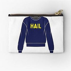 Michigan Sweatshirt Zipper Pouch