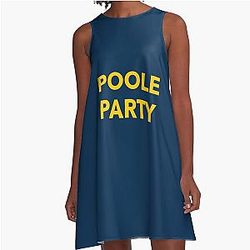 Poole Party Michigan Basketball Jersey A-Line Dress