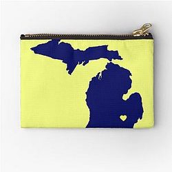 Ann Arbor Michigan Zipper Pouch