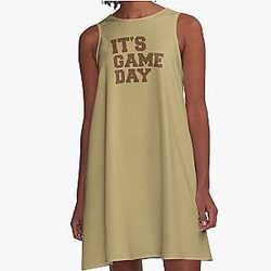 Michigan Game Day A-Line Dress
