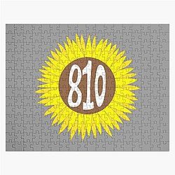 Hand Drawn Michigan Sunflower Jigsaw Puzzle