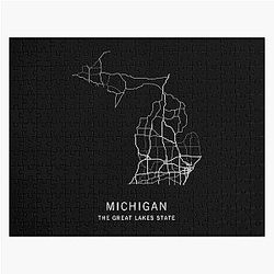 Michigan State Road Map Puzzle