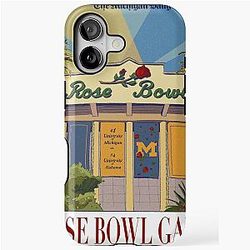 The Michigan Daily Rose Bowl Artwork iPhone Case