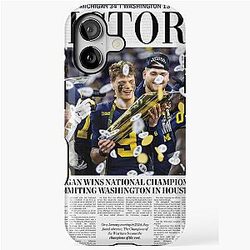 The Michigan Daily Front Cover 11024 Michigan vs Washington National Championship Game iPhone Tough Case