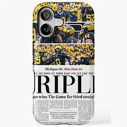 The Michigan Daily Front Cover Michigan vs OSU iPhone Tough Case