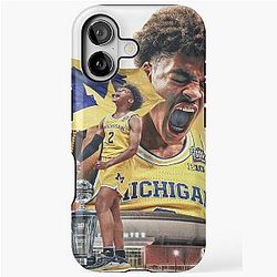 Jordan Poole Michigan iPhone Tough Case