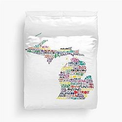 Michigan Colorful Duvet Cover