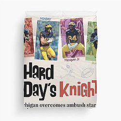 The Michigan Daily Sports Monday Duvet Cover