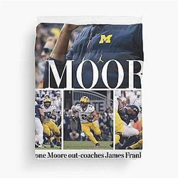 Michigan Daily Sports Monday (The Art of Moore) Duvet Cover