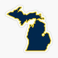 State of Michigan - Maize and the Blue Sticker