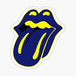Go Blue U of Michigan Lip and Tongue Sticker
