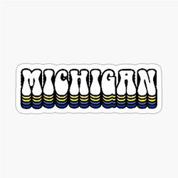 Michigan Rainbow Sticker