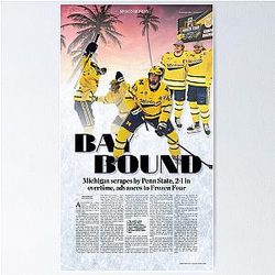 The Michigan Daily Sports Monday Cover Frozen Four Poster