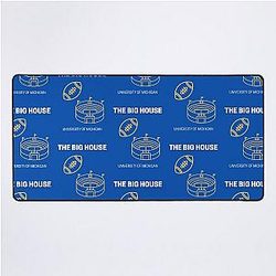 michigan football stadium desk mat