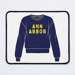 Michigan Sweatshirt Mouse Pad