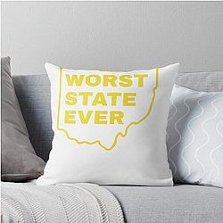 Worst State Ever Michigan Fan Throw Pillow Becomes:
Worst State Ever Michigan Fan Throw Pillow