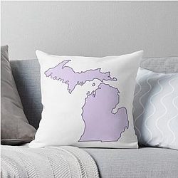 Michigan State Outline Pillow