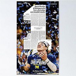 The Michigan Daily Sports Monday Poster