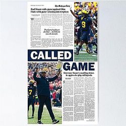 The Michigan Daily Sports Monday 1129 Poster