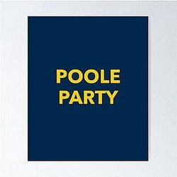 Poole Party Michigan Basketball Jersey T shirt Poster