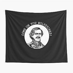 George Armstrong Custer Come On You Wolverines Tapestry