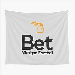 Michigan Football Logo: Legal Sports Betting Michigan Tapestry