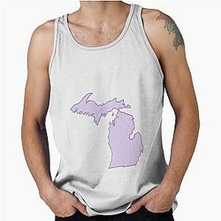 Michigan State Outline Tank Top