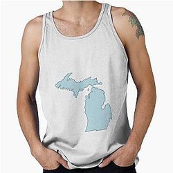 Michigan State Blue Tank Top