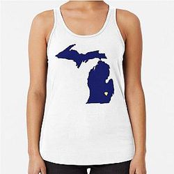 Ann Arbor Michigan Racerback Tank