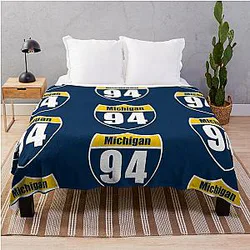 Michigan Interstate Sign 94 Throw Blanket