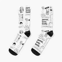 Mickey Milkovich Flatlay Design Socks