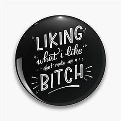 Liking What I Like Mickey Milkovich White Pin