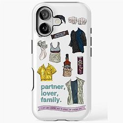 Mickey Milkovich Flatlay color iPhone Tough Case