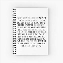 Mickey Milkovich Spiral Notebook