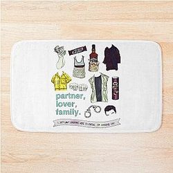 Mickey Milkovich thinks Flatlay color Bath Mat
