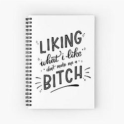 Liking What I Like Mickey Milkovich Black Spiral Notebook