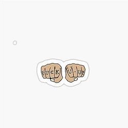 Mickey Milkovich Knuckle Tattoos Sticker