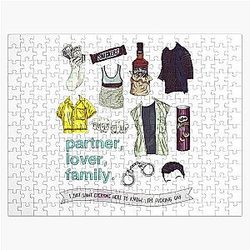 Mickey Milkovich Flatlay color Jigsaw Puzzle
