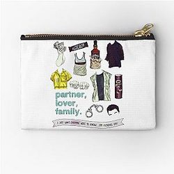 Mickey Milkovich Flatlay color Zipper Pouch