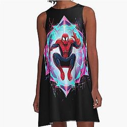 Miguel O'Hara Spider-Verse A-Line Dress