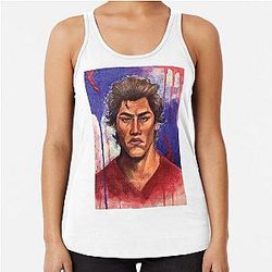 Watercolour Miguel Racerback Tank Top