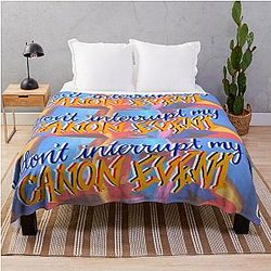 Don't interrupt my canon event - Miguel O'Hara BG version Throw Blanket