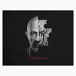 Black and White Mike Ehrmantraut Breaking Bad Better Call Saul quote. Jigsaw puzzle.